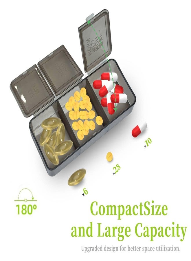 Dancepanda Supplement Vitamin Holder Weekly Pill Organizer Box,Pastilleros para Medicamentos,Vitamin Medicine Pills Organizer Case Container - Image 3
